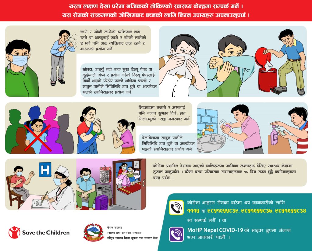 Coronavirus Safety Nepali Language