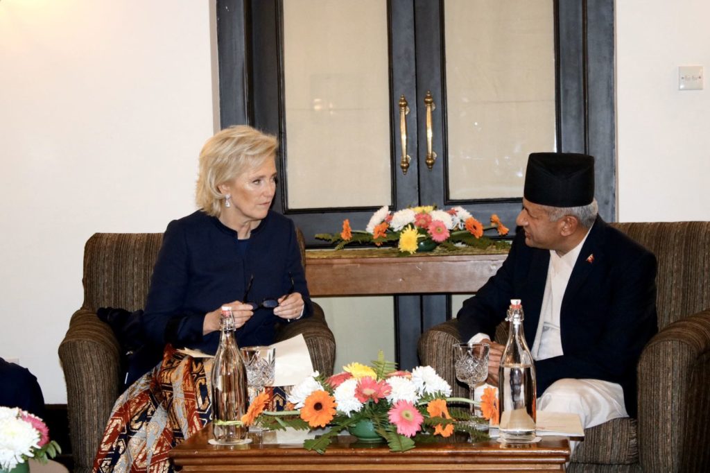 Pradeep Kumar Gyawali and Princess Astrid Meeting
