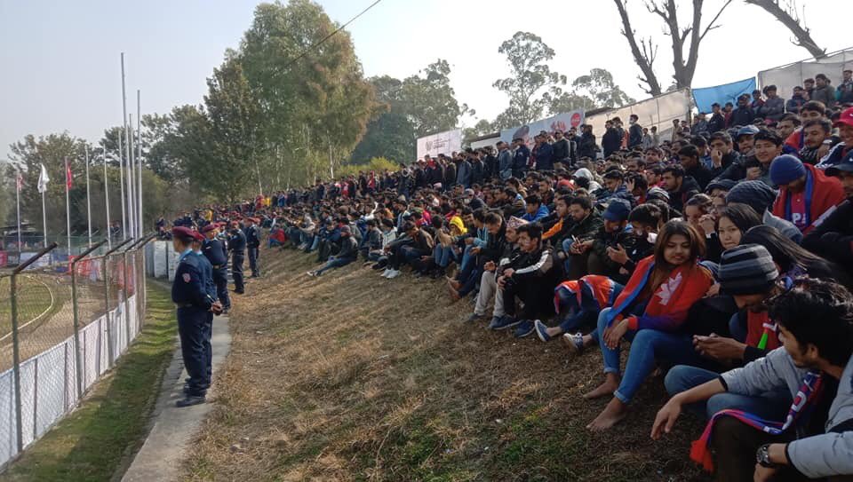 Nepal Cricket Fans at Stadium