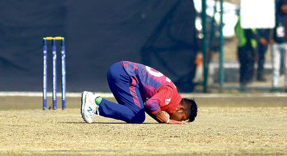 Nepali bowler Sandeep Lamichhane