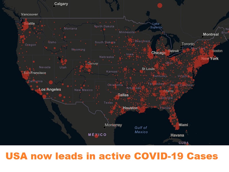 US Becomes New Epicentre of COVID-19 Pandemic