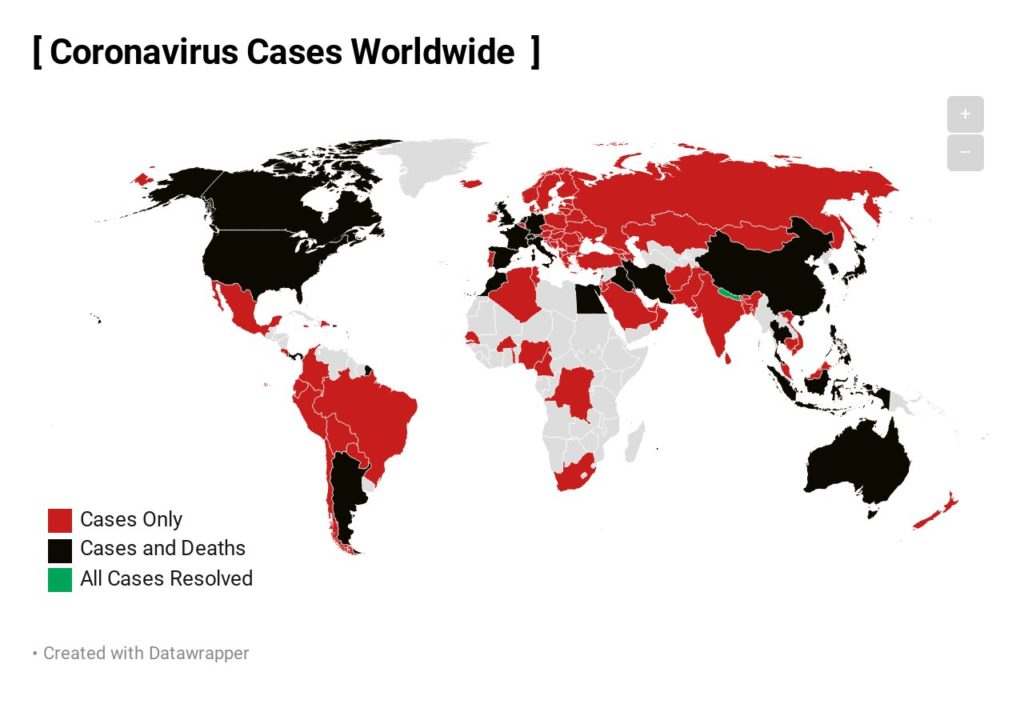 Coronavirus Cases Worldwide
