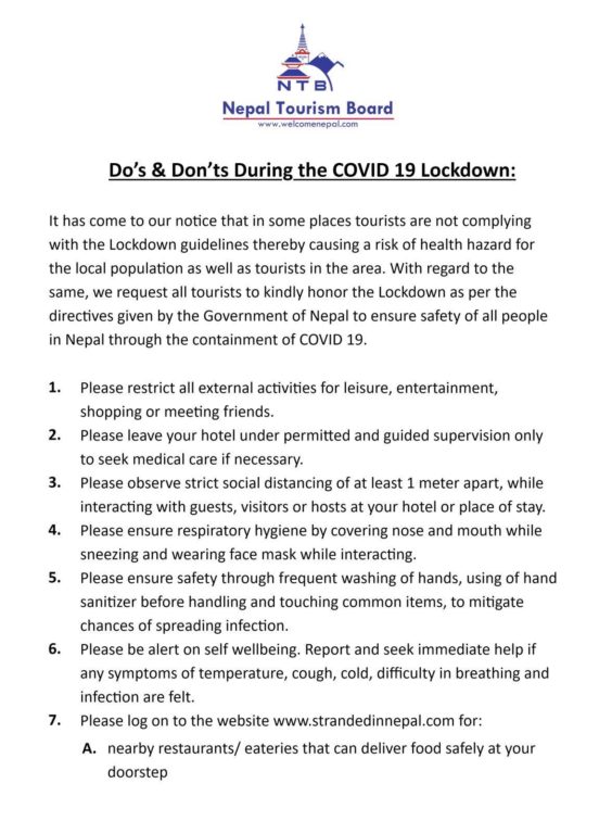 Do's & Don'ts During the COVID-19 Lockdown
