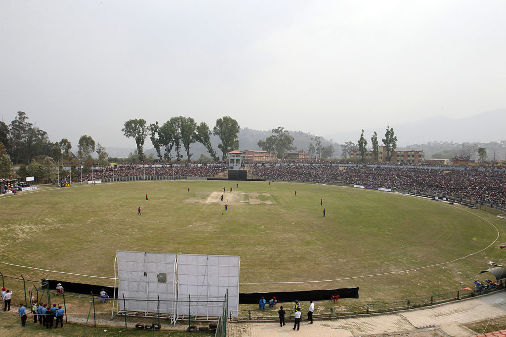 TU international cricket ground at Kirtipur