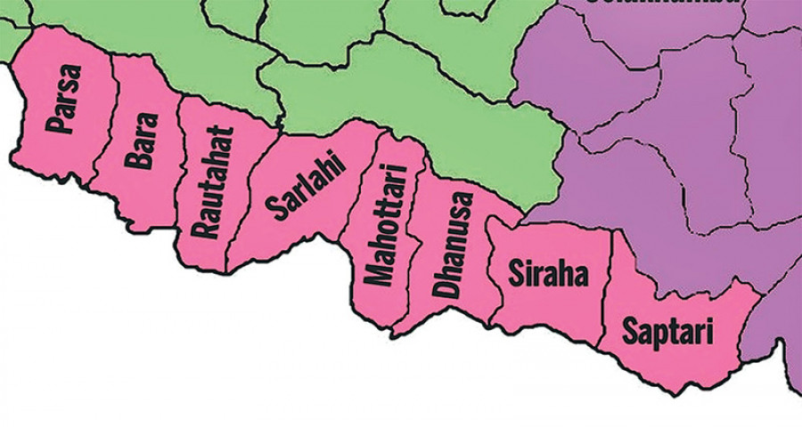 Nepal's Parsa, Rautahat, Bara, Dhanusha Districts