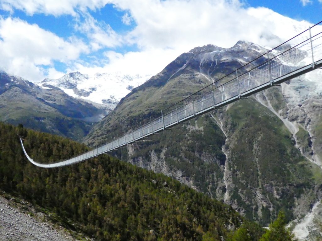 Charles Kuonen Suspension Bridge in Switzerland