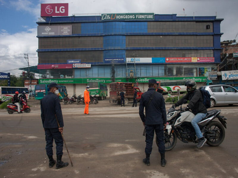 Lockdown in Kathmandu Valley: 1,860 Pedestrians Held, 1,103 Vehicles Seized!