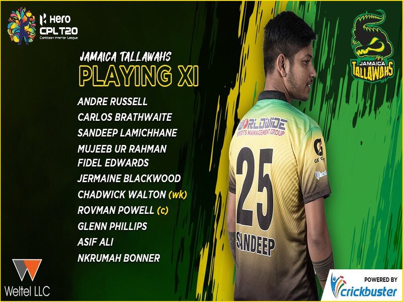 CPL T20: Sandeep’s Sizzling Spell Helps Jamaica Tallawahs