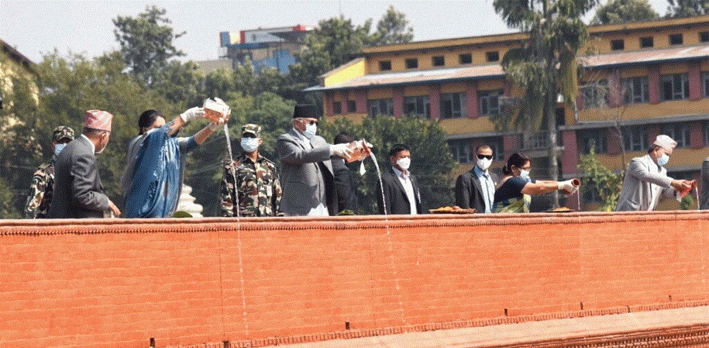 President Bhandari at Ranipokhari