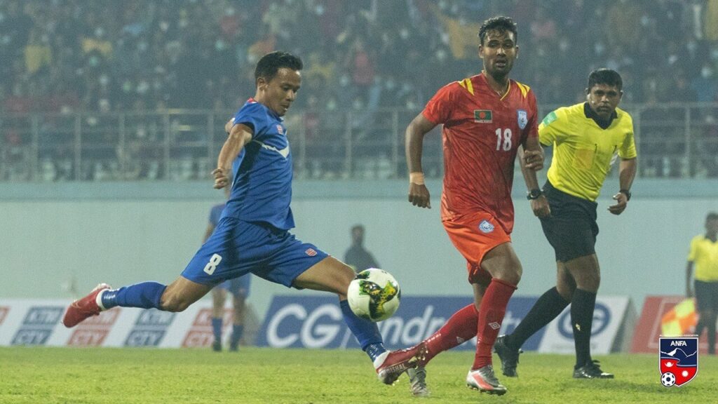 Nepal vs Bangladesh Football Match