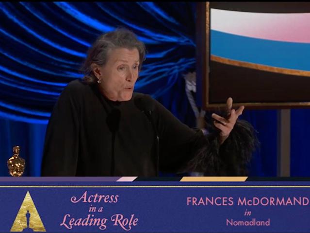 Best Actress: Frances McDormand, Nomadland