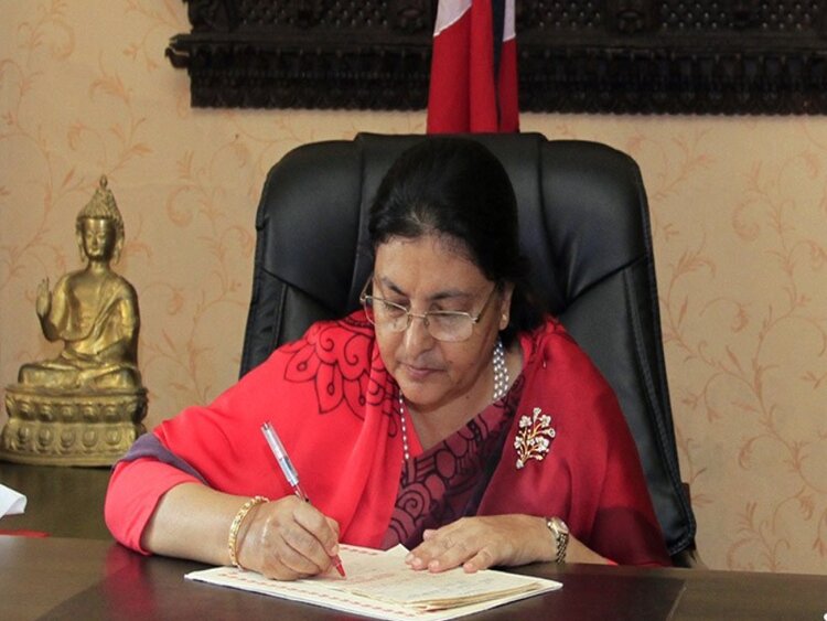 Nepal President Bidya Devi Bhandari