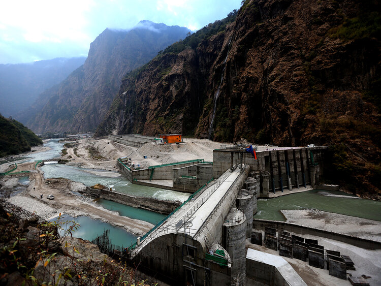 Tamakoshi Hydropower plant in the final stage of testing