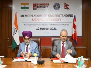 Nepal’s Mid-West University Signs MoU with India’s Chandigarh University!